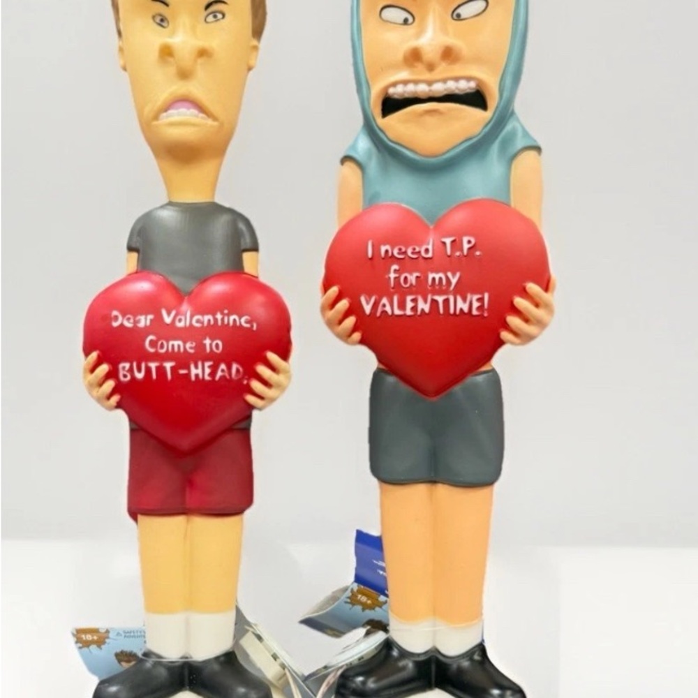 Beavis and Butthead Valentines Day 14" Blow Mold LED Lighted Decor 2026 Gemmy